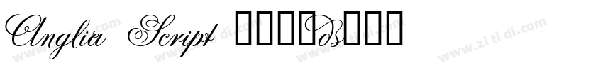 Anglia Script 普通西方字体转换